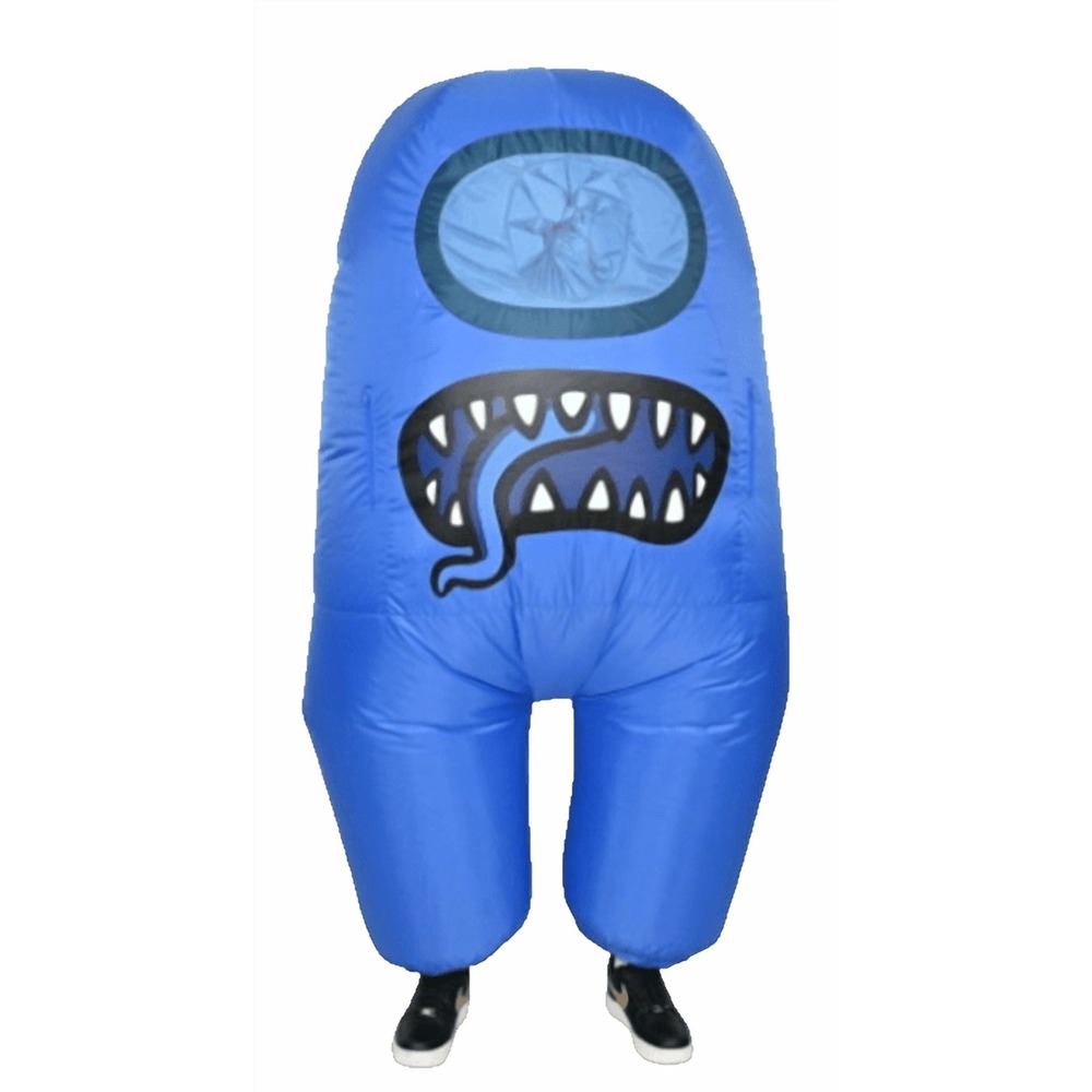 Among Us Blue Impostor Inflatable Costume Youth Unisex Fits Up to 4ft 9in NIB
